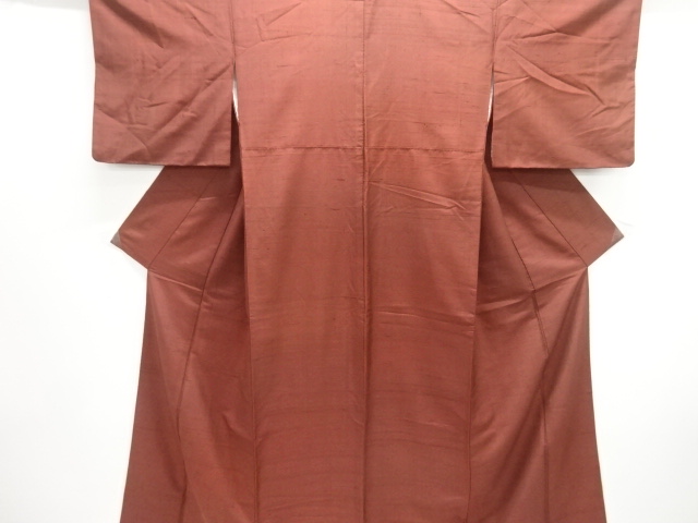 手織り節紬着物